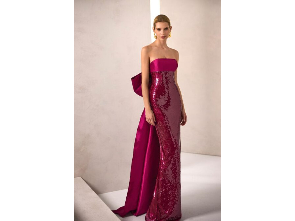 Vestido Largo Fiesta Lentejuela 1JB7
