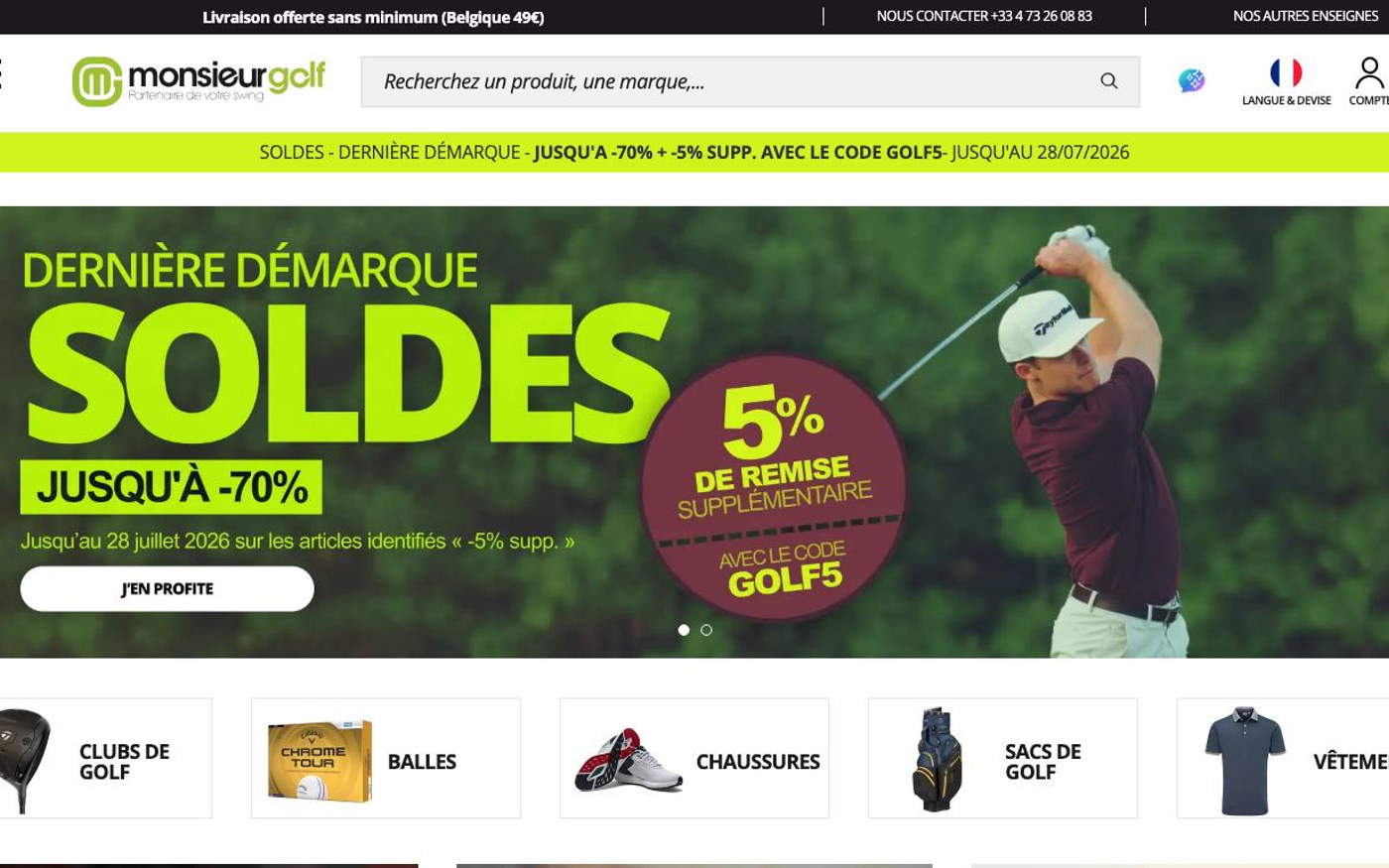Portada de Monsieur Golf