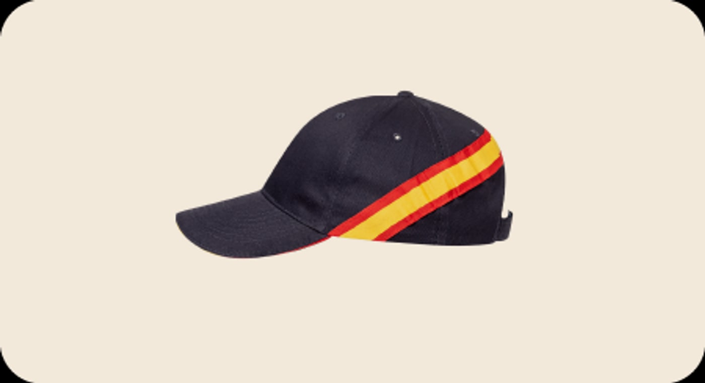 Gorras con la bandera de España