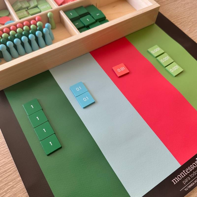 Juego de sellos Decimal Montessori