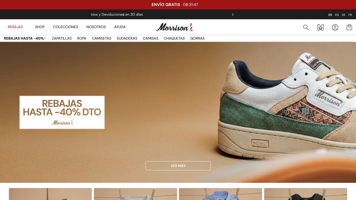 Captura real of the home of Morrison Shoes