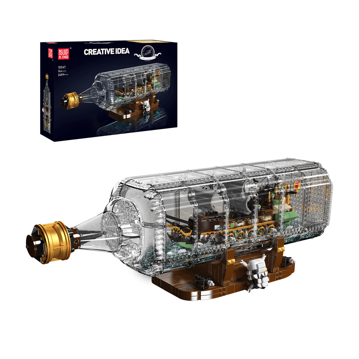 Flying Dutchman Ship in a Bottle