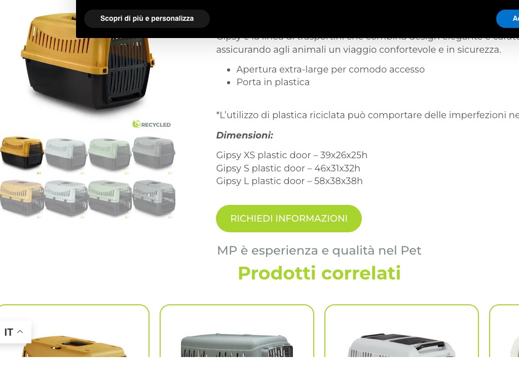 TRASPORTINO GIPSY PLASTIC DOOR ECO