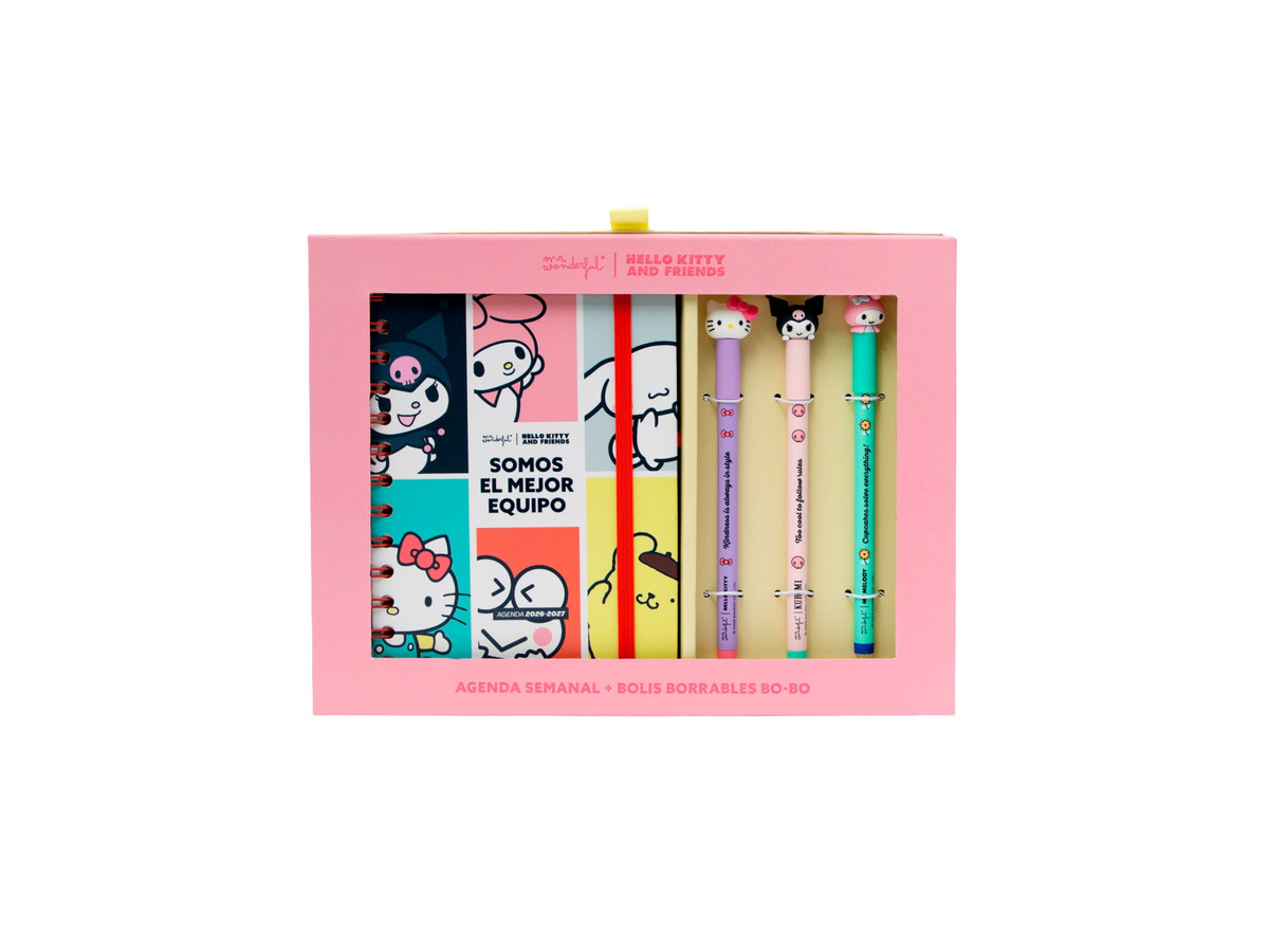 Agenda 2026-27 pequeña Hello Kitty & Friends