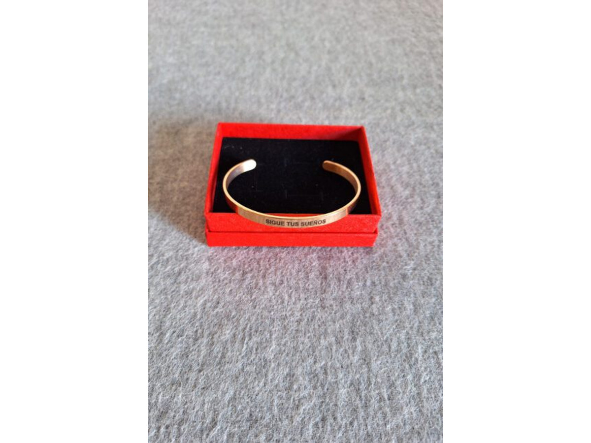 Pulsera personalizada oro rosa