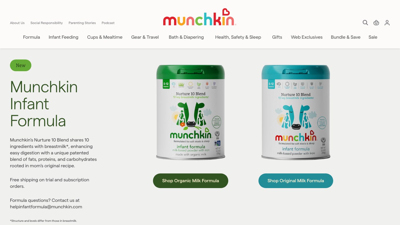 Captura limpia de la home oficial de Munchkin