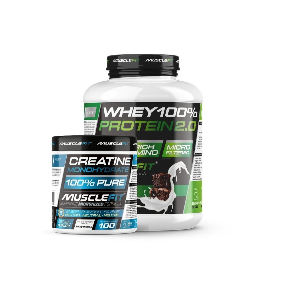 Pack Whey 100% Protein + Creatina MuscleFit MuscleCult