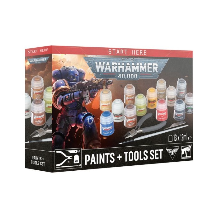 Warhammer 40.000 Paints Tools Set Start Here