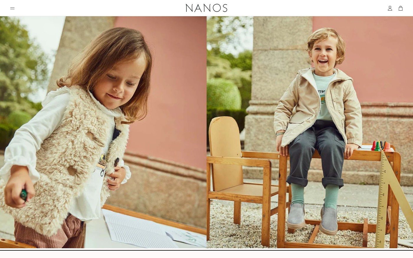 Captura limpia de la home oficial de Nanos