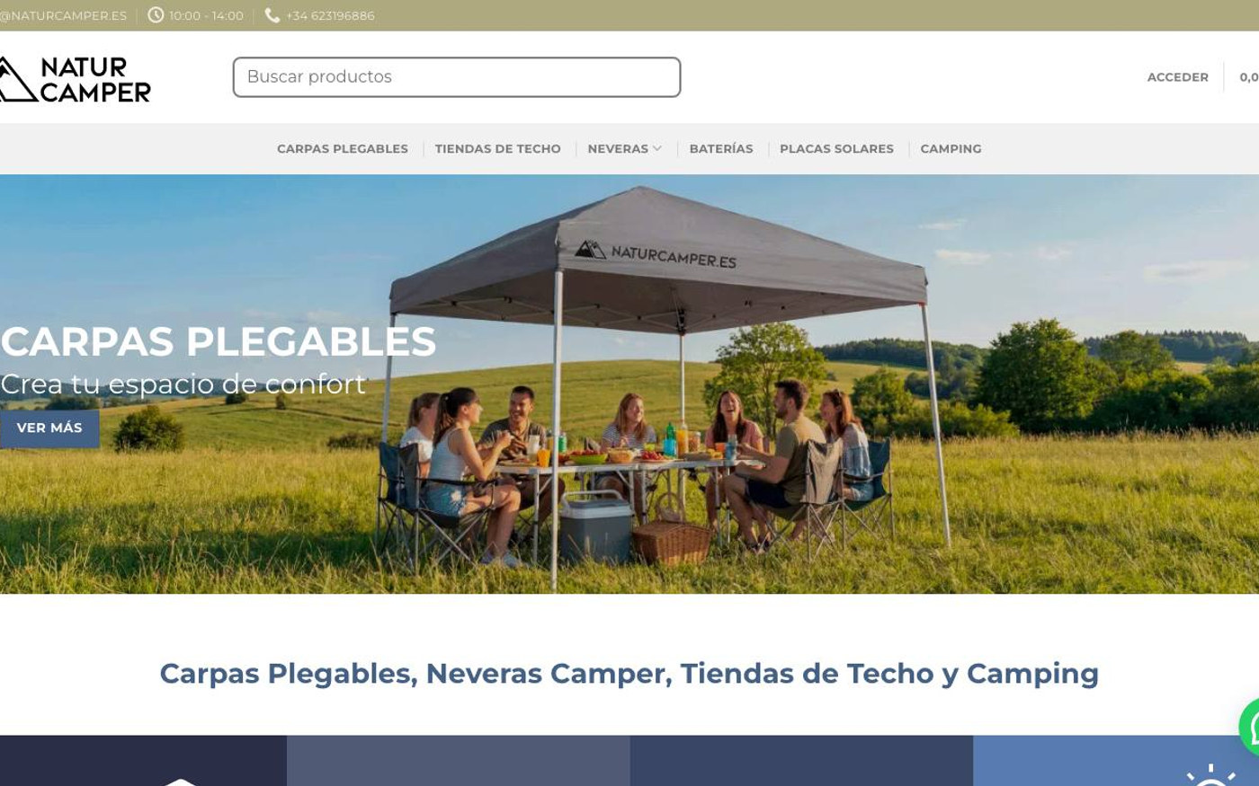 Captura limpia de la portada de Naturcamper
