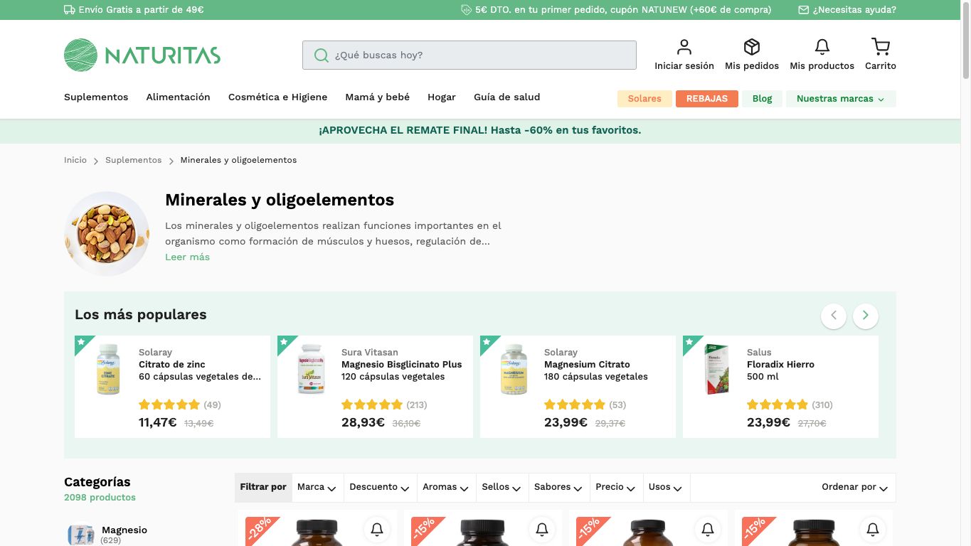 Minerales y oligoelementos
