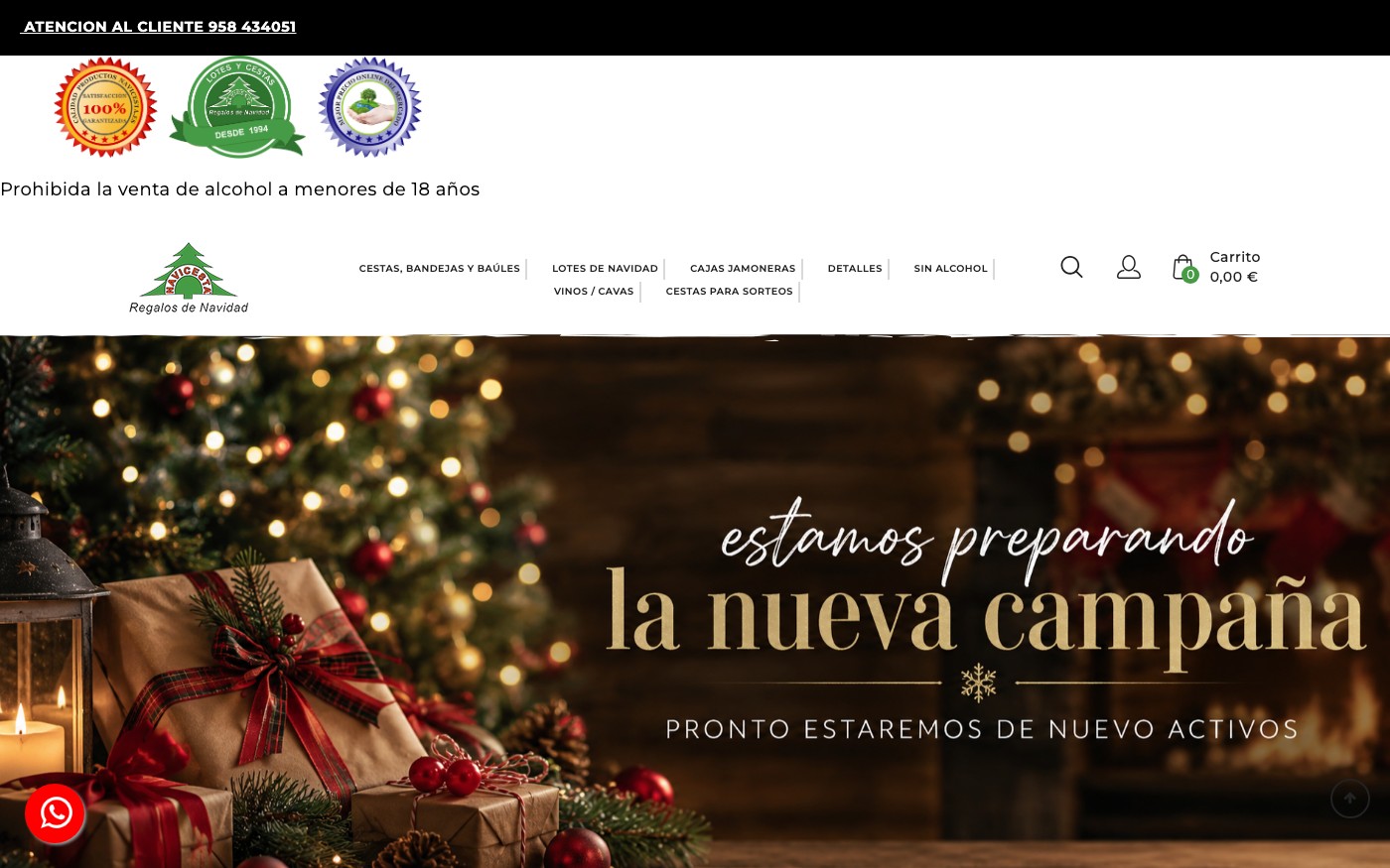 Captura limpia de la home oficial de Navicesta