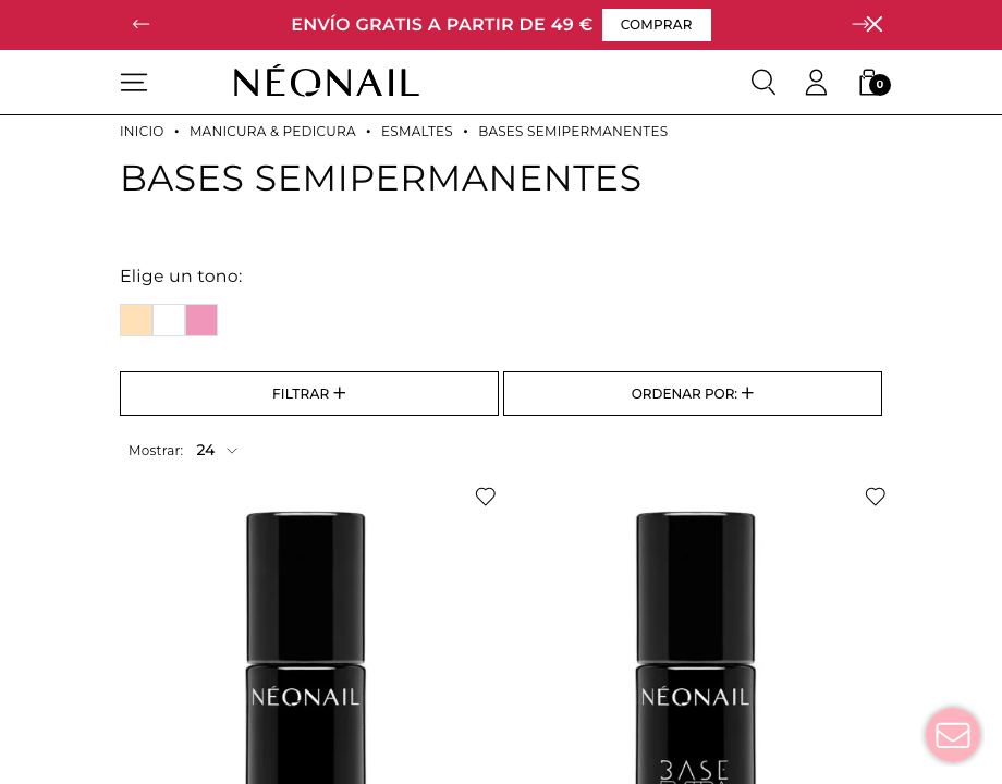 Bases semipermanentes NEONAIL