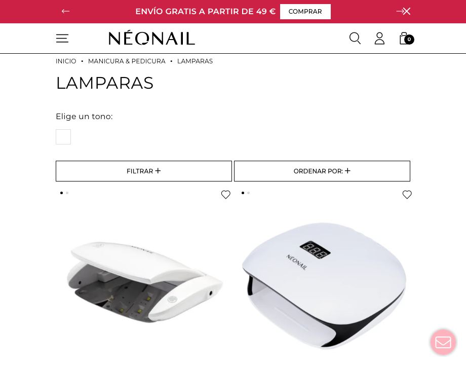 Lámparas NEONAIL