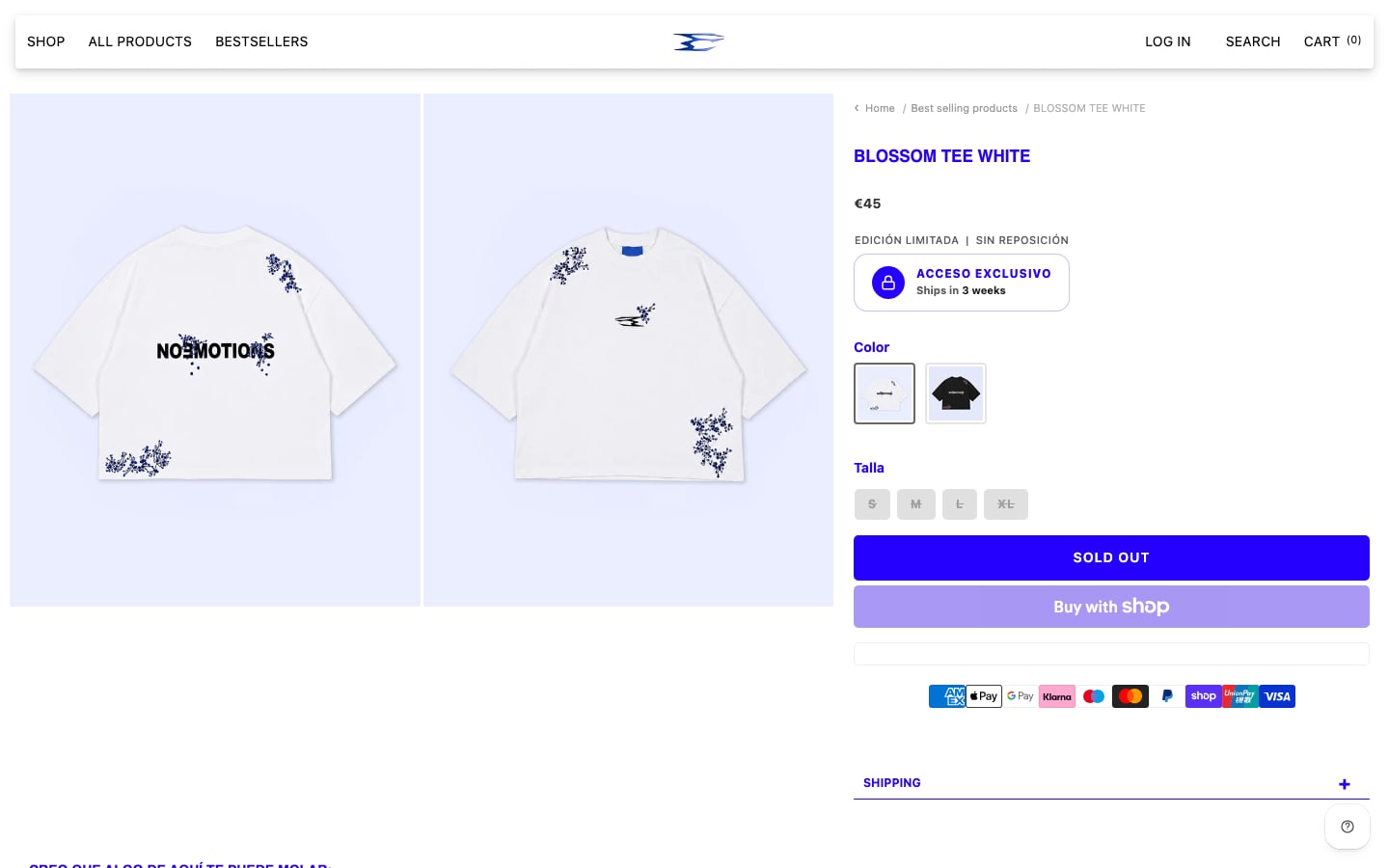 Blossom Tee White
