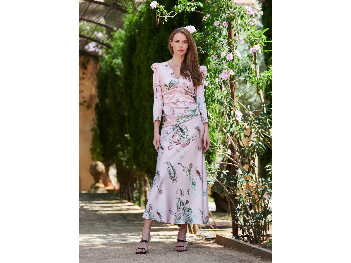 Vestido bicolor para invitadas