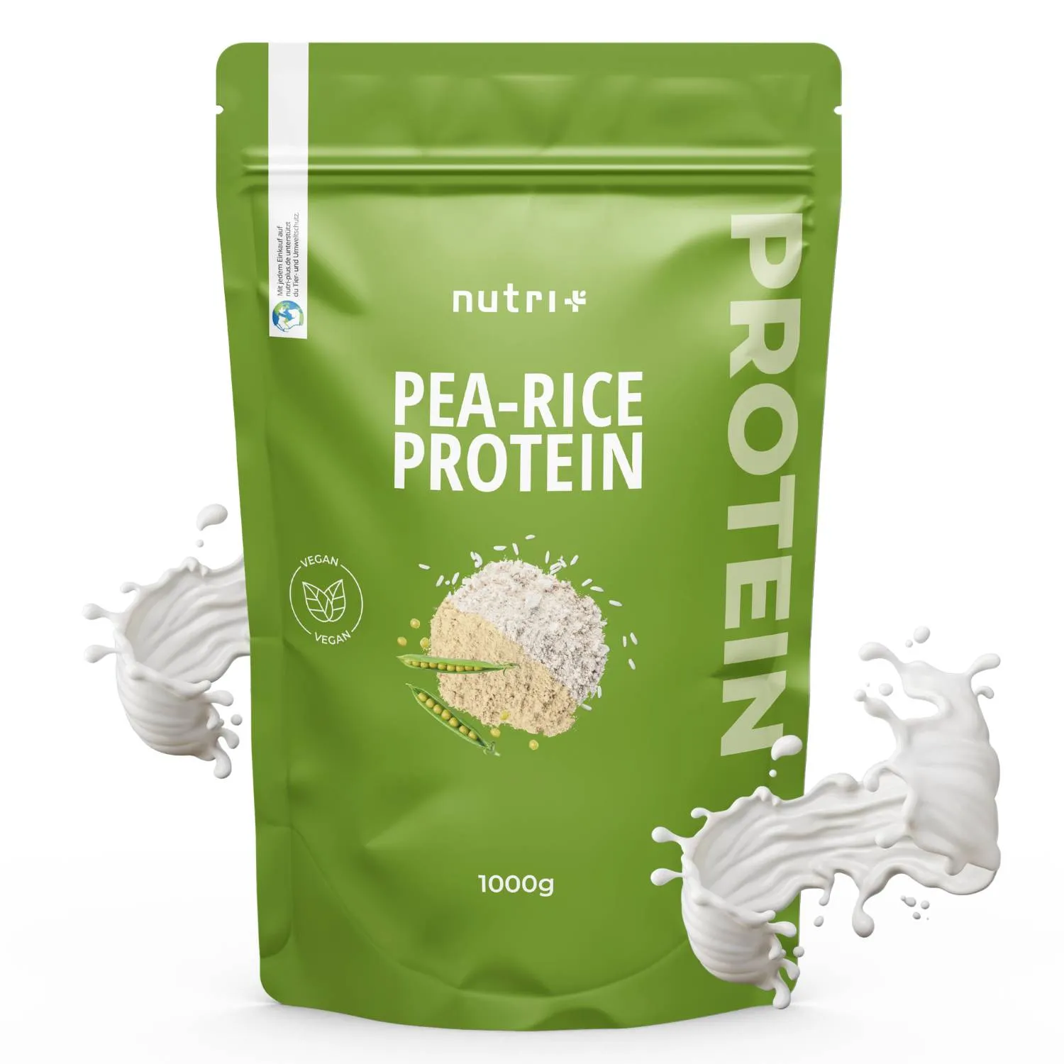 Proteína de guisante y arroz
