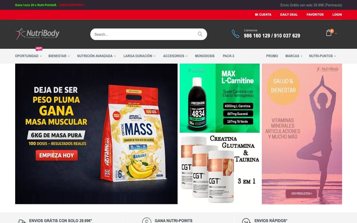 Home oficial de NutriBody