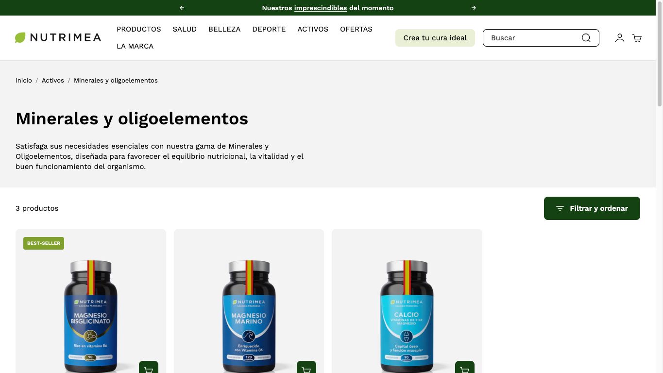 Minerales y oligoelementos