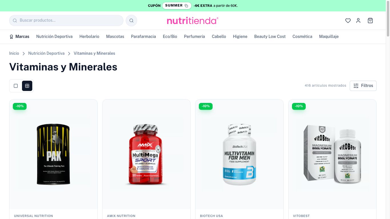 Vitaminas y minerales