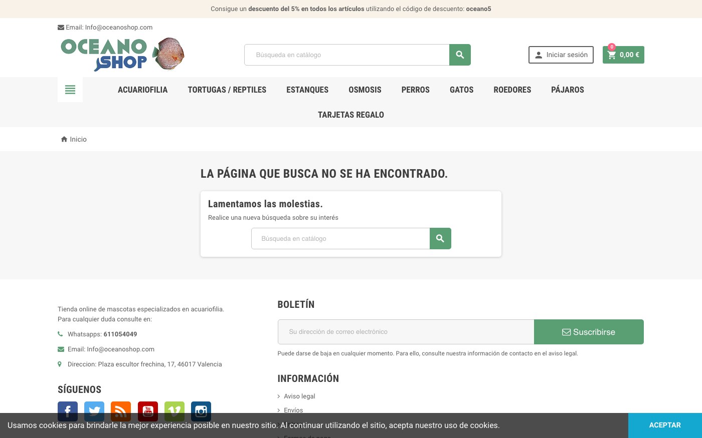 LA PÁGINA QUE BUSCA NO SE HA ENCONTRADO.