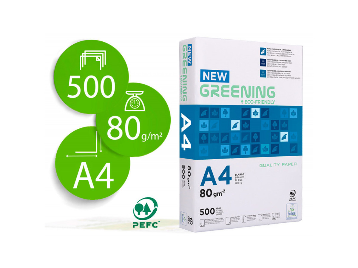 Papel fotocopiadora Greening A4