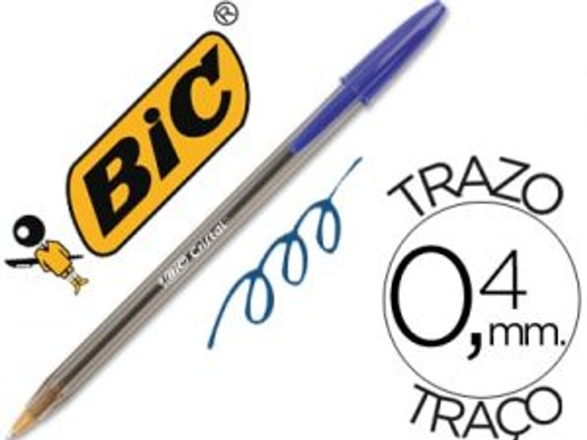 Bolígrafo BIC Cristal original azul