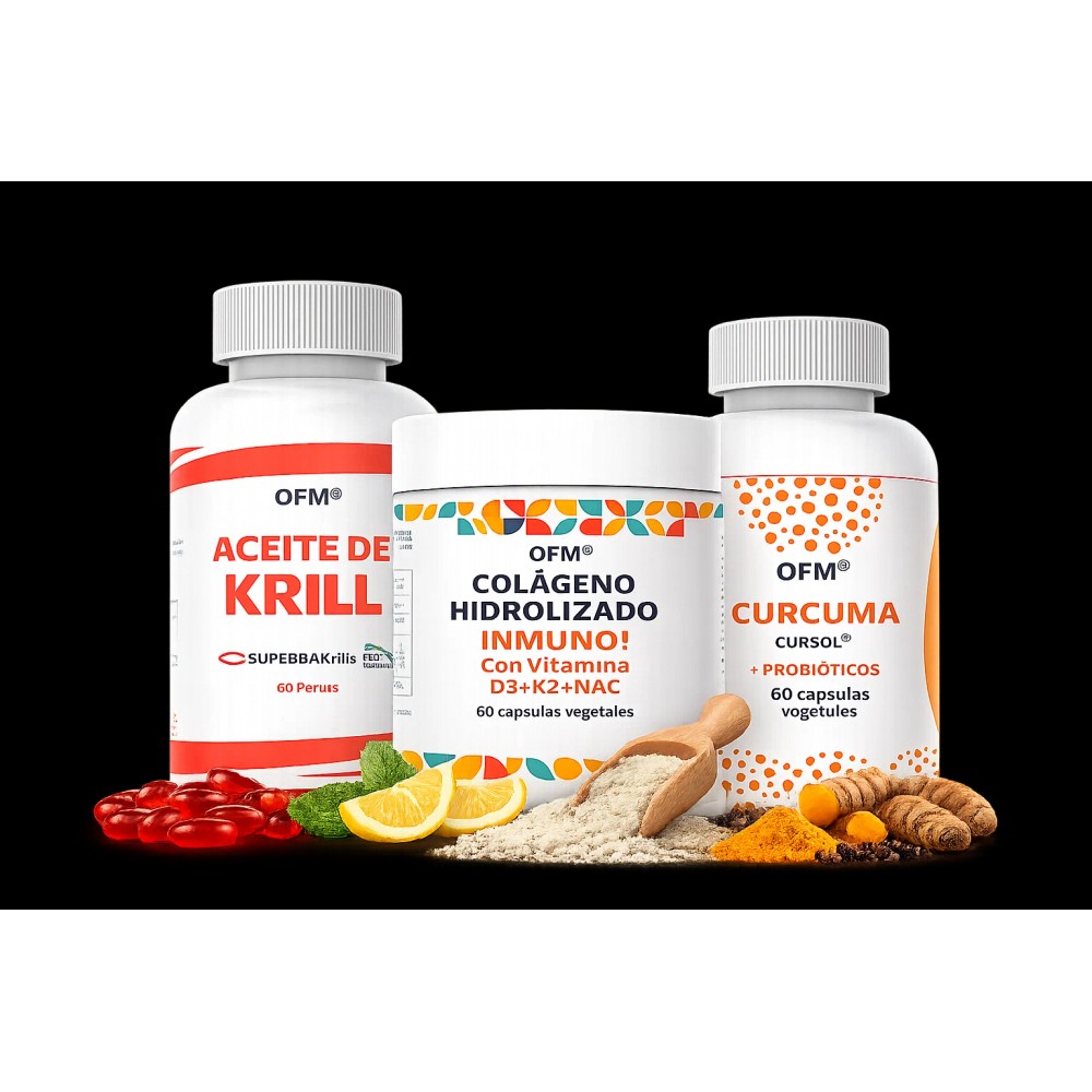 Pack Inflamación: Colágeno + Cúrcuma + Krill