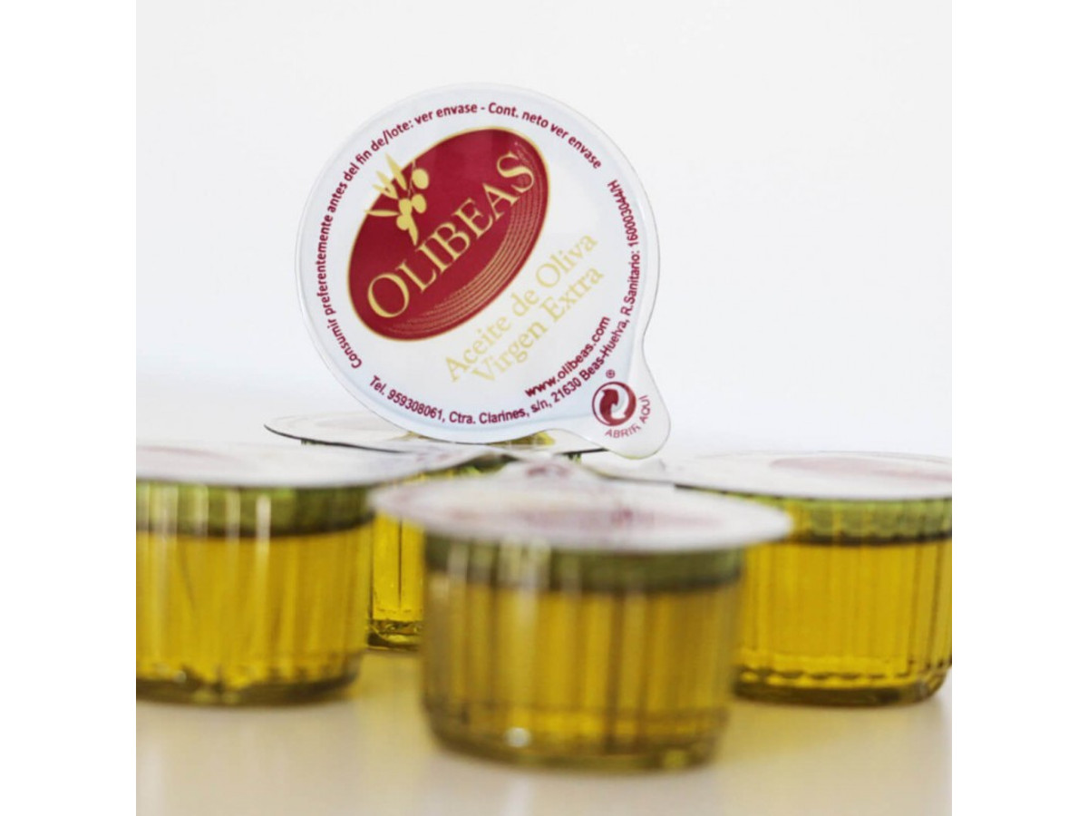 Caja de 200 monodosis de Aceite de Oliva Virgen Extra | OLIBEAS Tienda Online