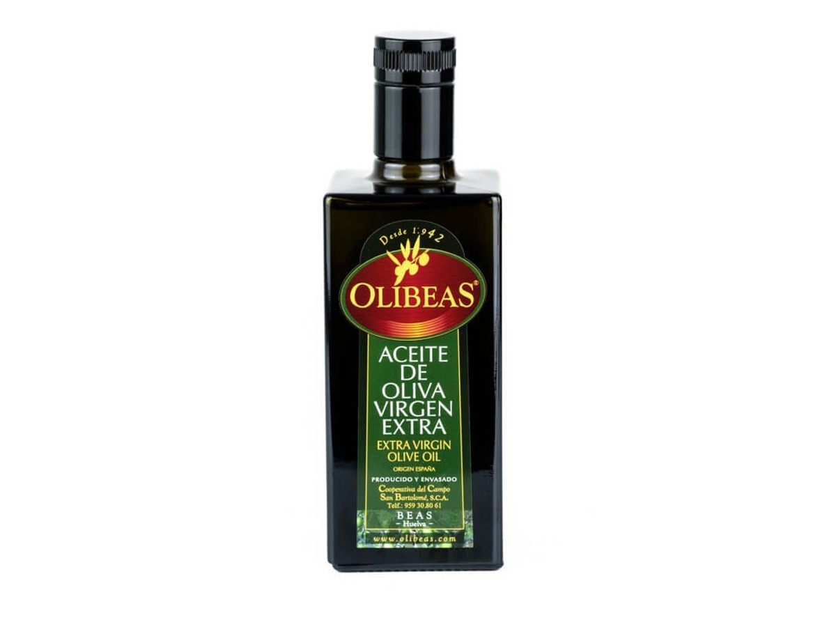Frasca de cristal de 500 ml. EDICIÓN ESPECIAL Virgen Extra IRRELLENABLE | OLIBEAS Tienda Online