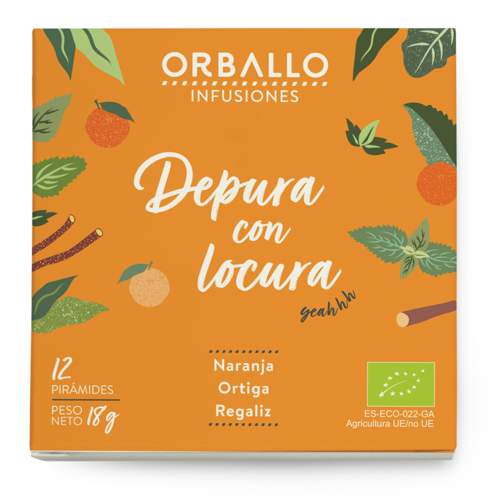 Infusión naranja y ortiga