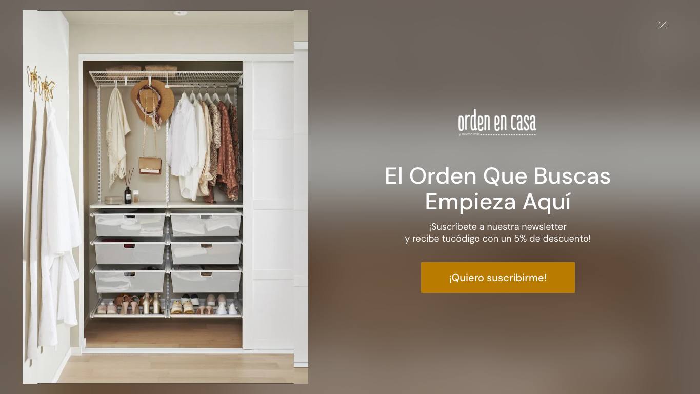 Captura limpia de la home oficial de Orden en Casa