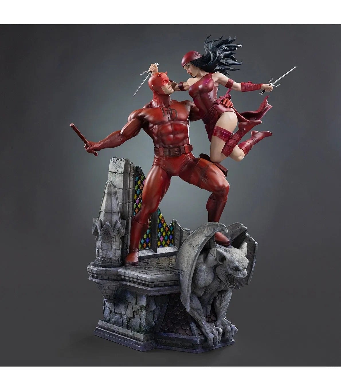Figura Daredevil and Elektra 52 cm de Iron Studios