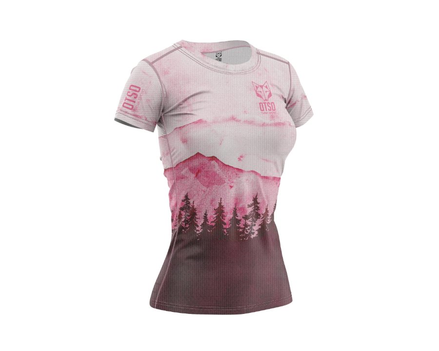 Camiseta manga corta mujer Pink Forest