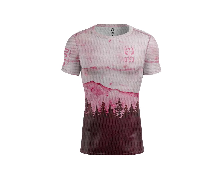 Camiseta manga corta hombre Pink Forest