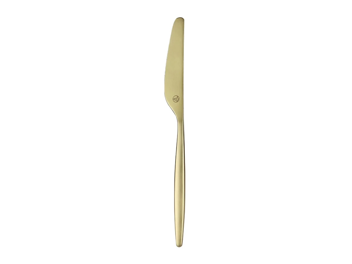 Set de cubertería oro mate