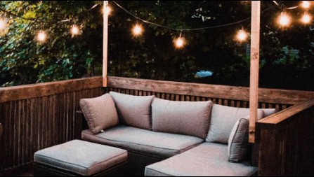 Iluminación exterior para terrazas, jardines, porches y pérgolas