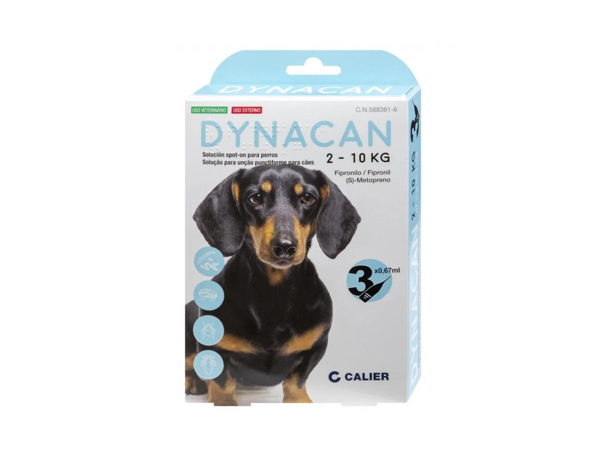 Pipeta antiparasitaria Dynacan para perros 2-10 kg
