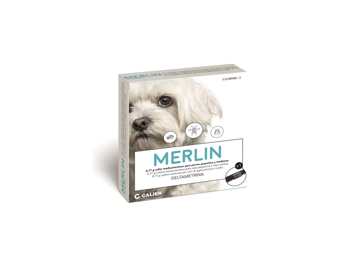 Collar antiparasitario Merlin para perros 48 cm