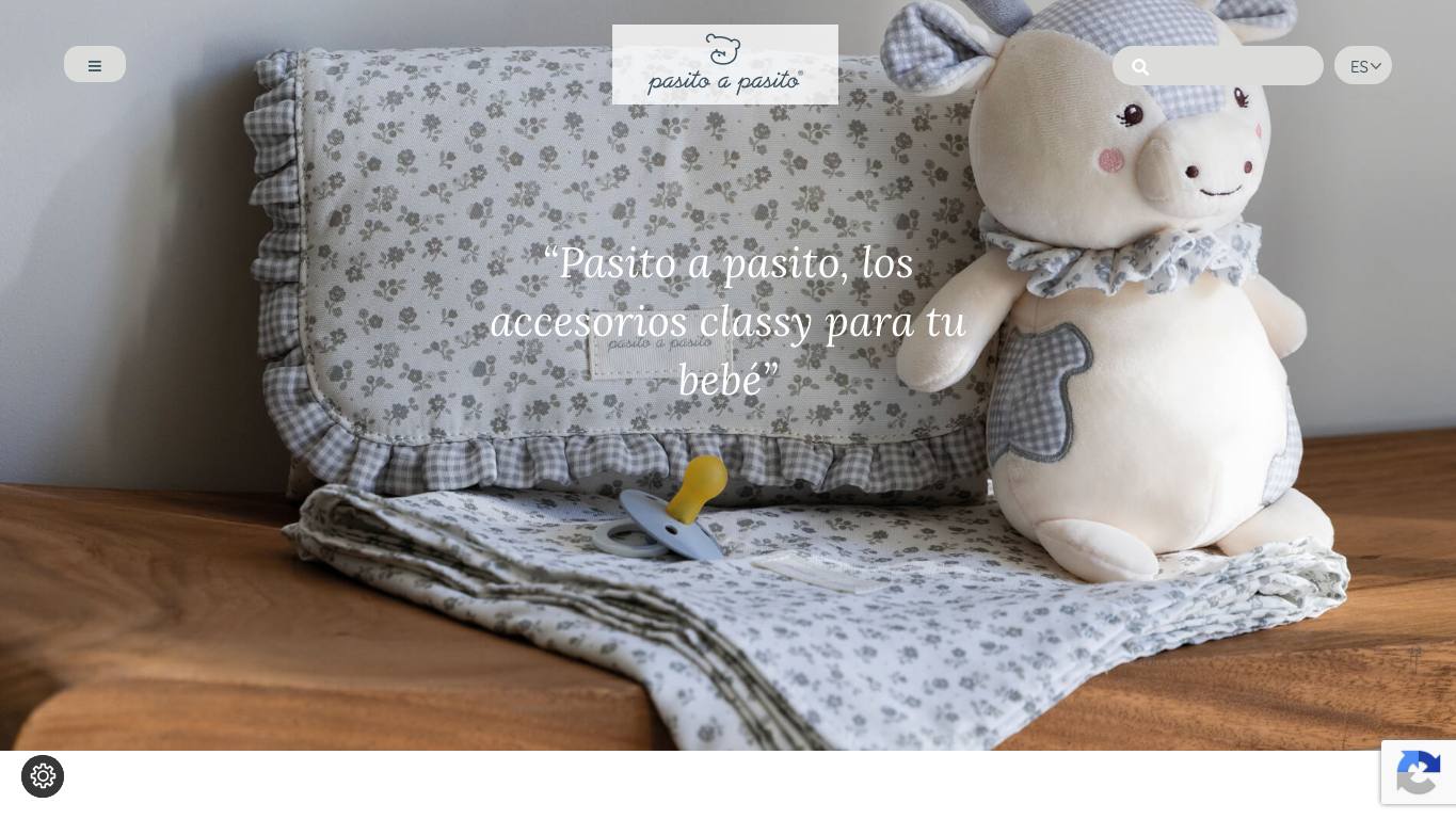 Captura de pantalla de la home de Pasito a pasito