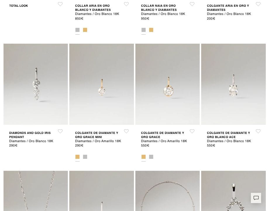 Diamond necklaces PDPAOLA