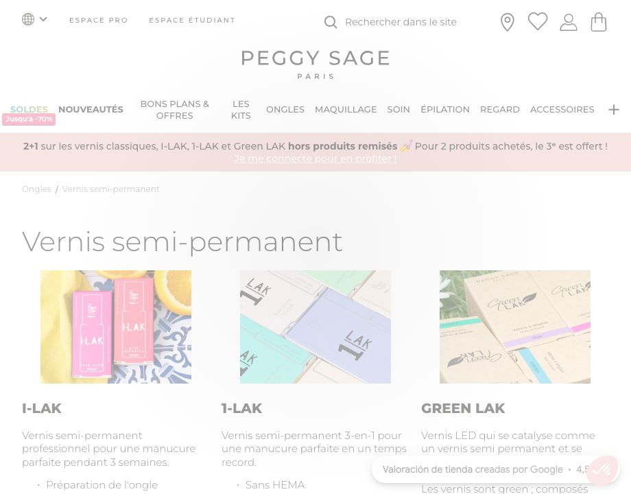 Vernis semi-permanent Peggy Sage