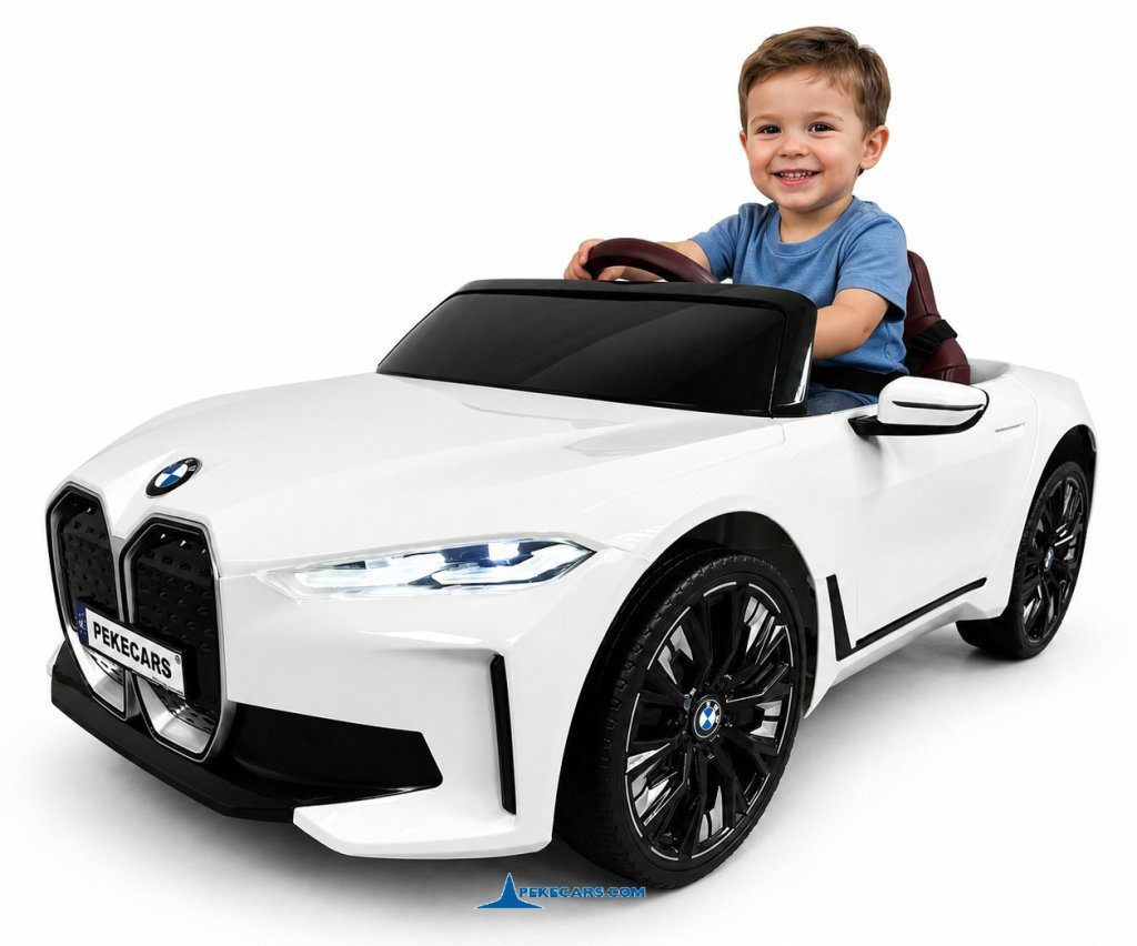 Coche eléctrico infantil BMW i4 Blanco