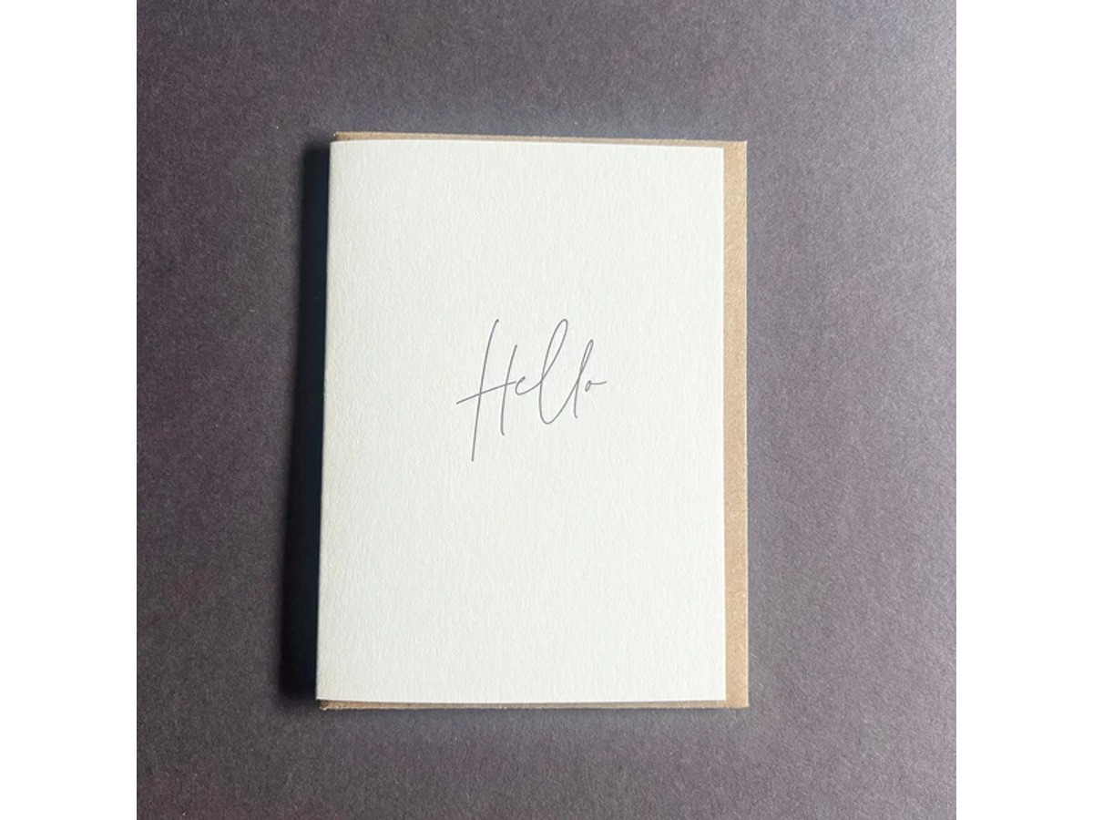 Hello Calligraphy Notecard