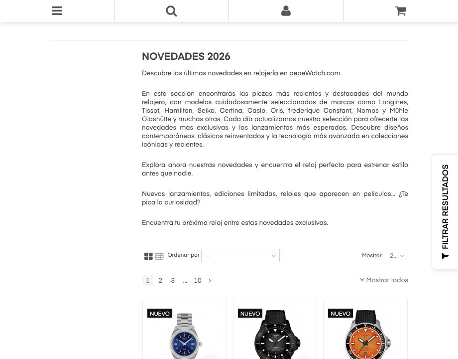 Novedades