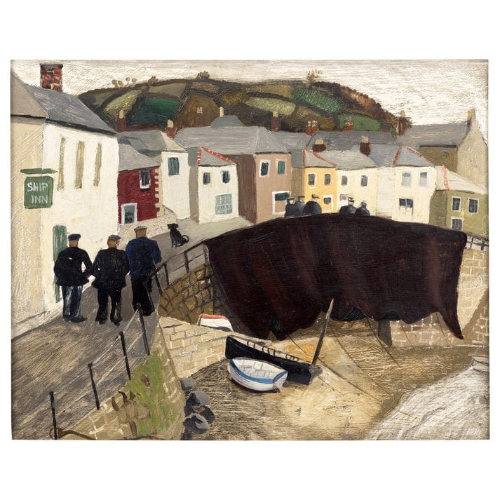 Christopher Wood Drying Sails, Mousehole, Cornwall