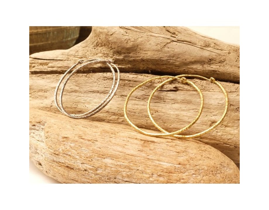 Aros plata Boho Chic