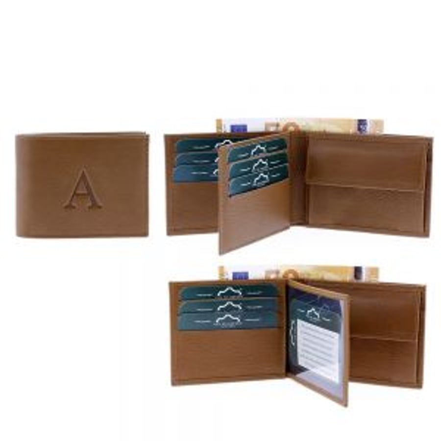 Cartera monedero piel personalizada
