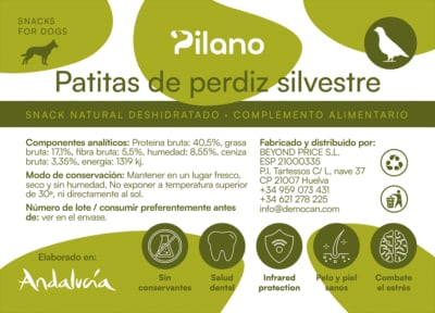 Patitas de perdiz silvestre