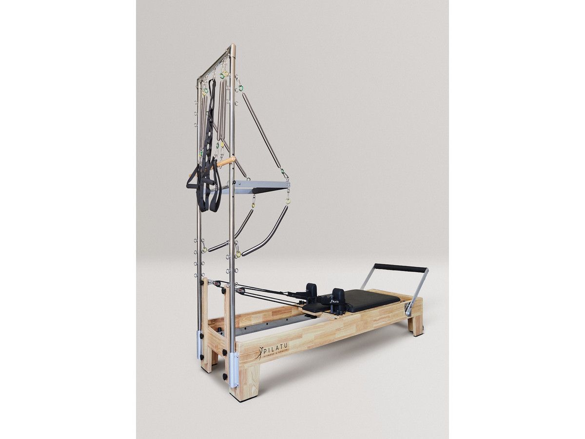 Pilates Reformer con torre (Roble)